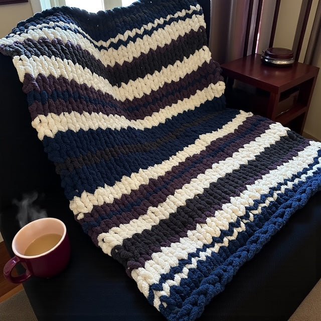 The Midnight Reader Handwoven Blanket - Read Til Dawn