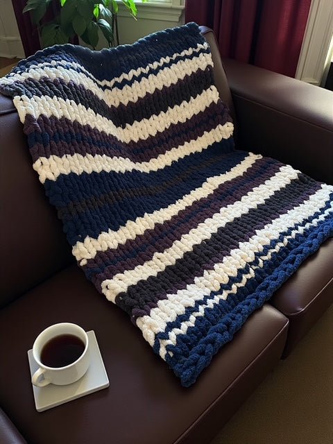 The Midnight Reader Handwoven Blanket - Read Til Dawn