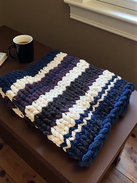 The Midnight Reader Handwoven Blanket - Read Til Dawn