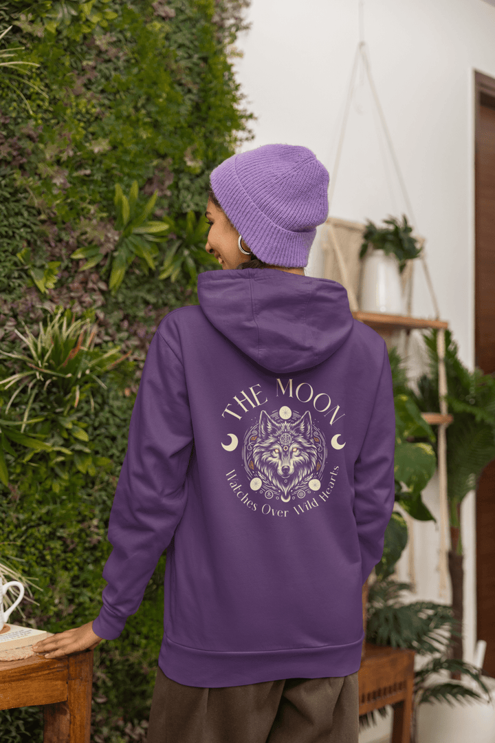 The Moon Watches Over Wild Hearts Hoodie - Milady's Mythical Market
