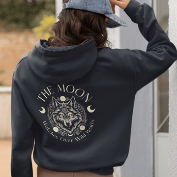 The Moon Watches Over Wild Hearts Hoodie - Milady's Mythical Market